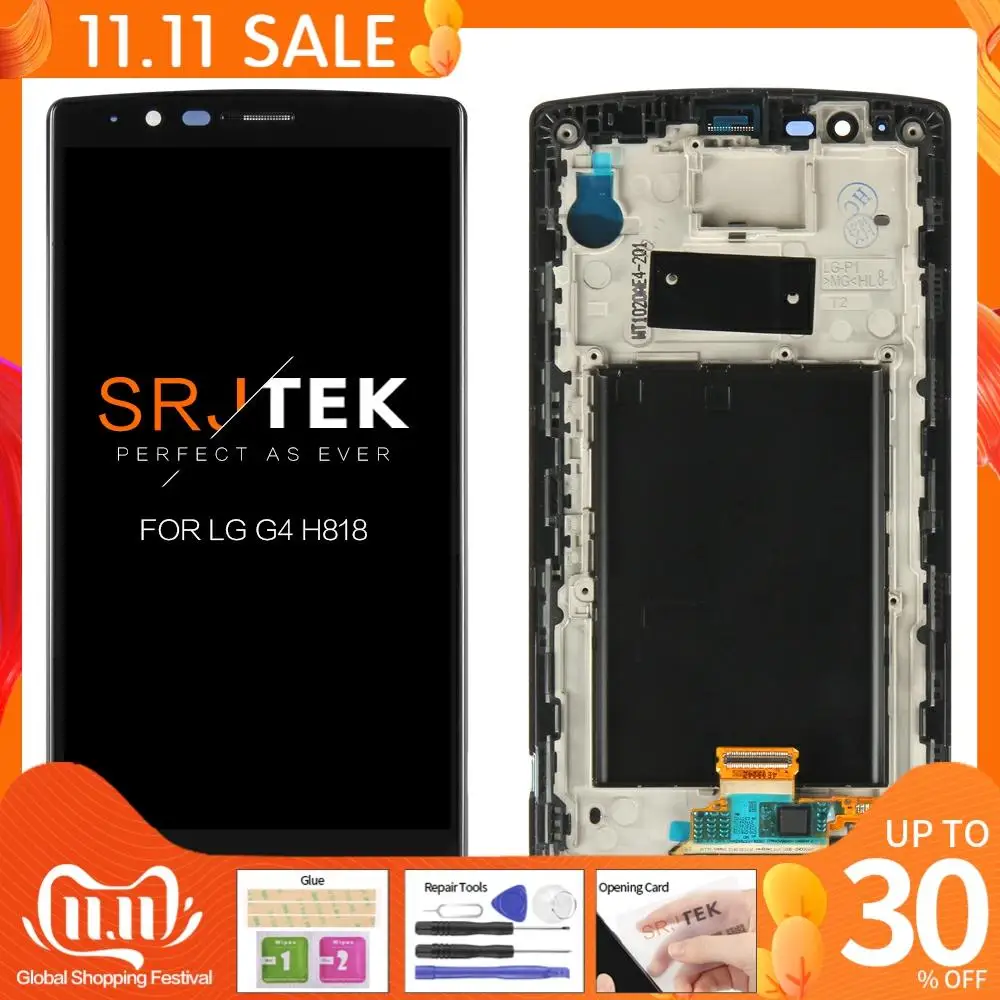 Display for LG G4 LCD Touch Screen Digitizer with Frame Orginal 5.5 inch H810 H811 Dual H818 Black | Компьютеры и офис
