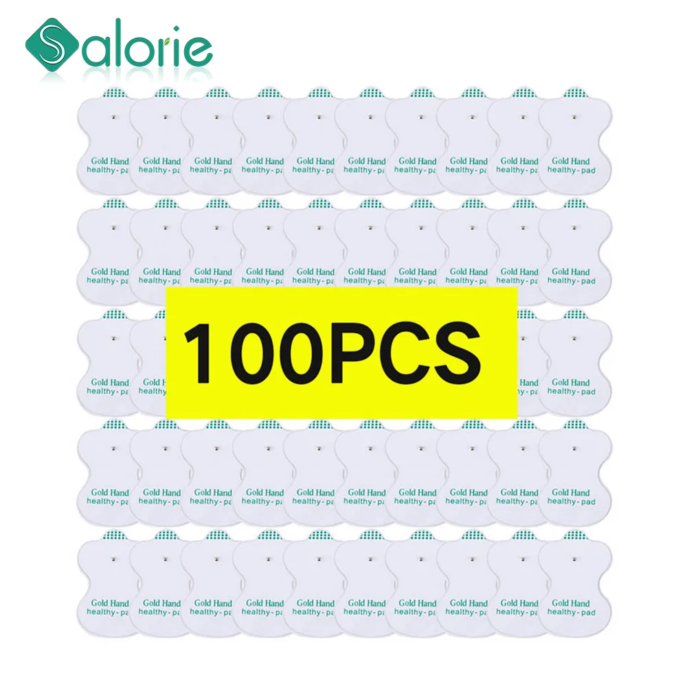 

100 шт. десятки электродных подушечек проводящий гелевый коврик для тела акупунктурная терапия Массажер Терапевтический массаж электро под...