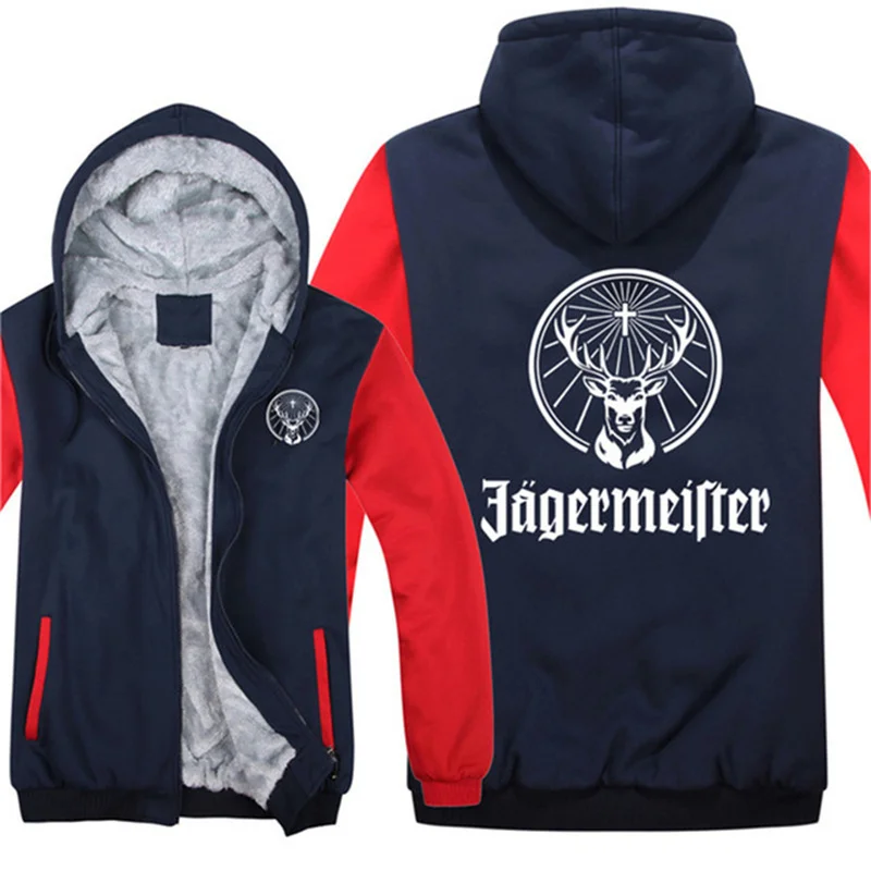 

Winter Hoodies Mens Clothing Sets Oversized Jersey Women Coat Pullover Fleece Liner Jacket Jagermeister Sweatshirts Hoody M-5XL
