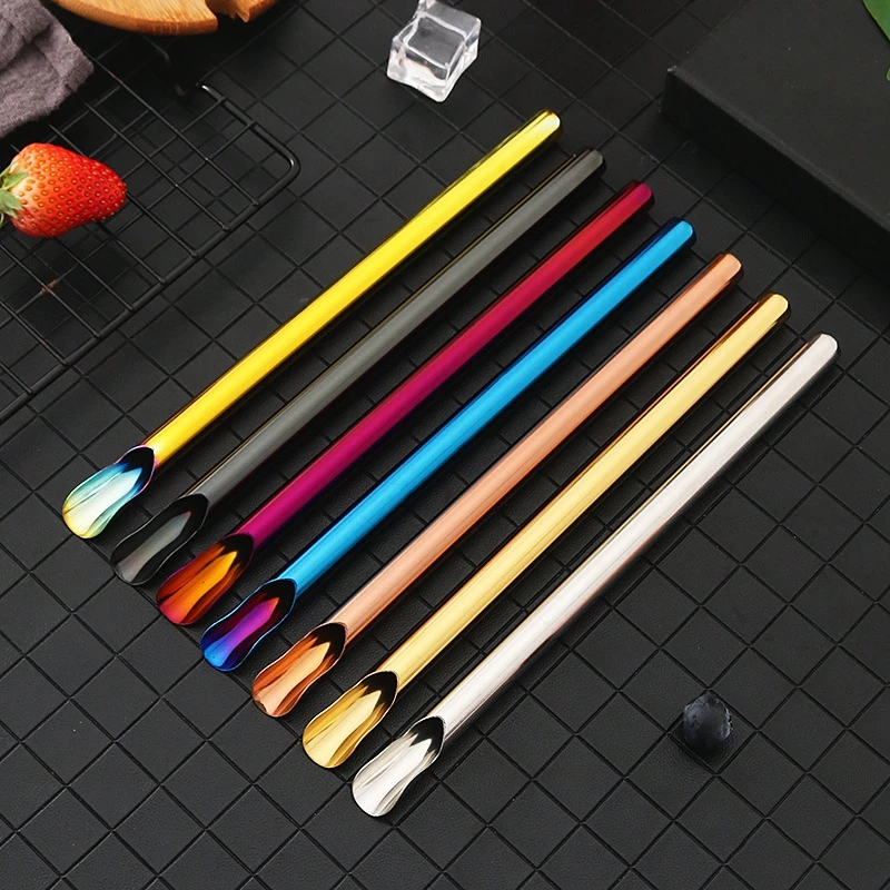 

Stainless Steel Drinking Straw Reusable Metal Straws Milk Party Accessories Tea Milkshakes Smoothie Coffee Mixing Bar Newest