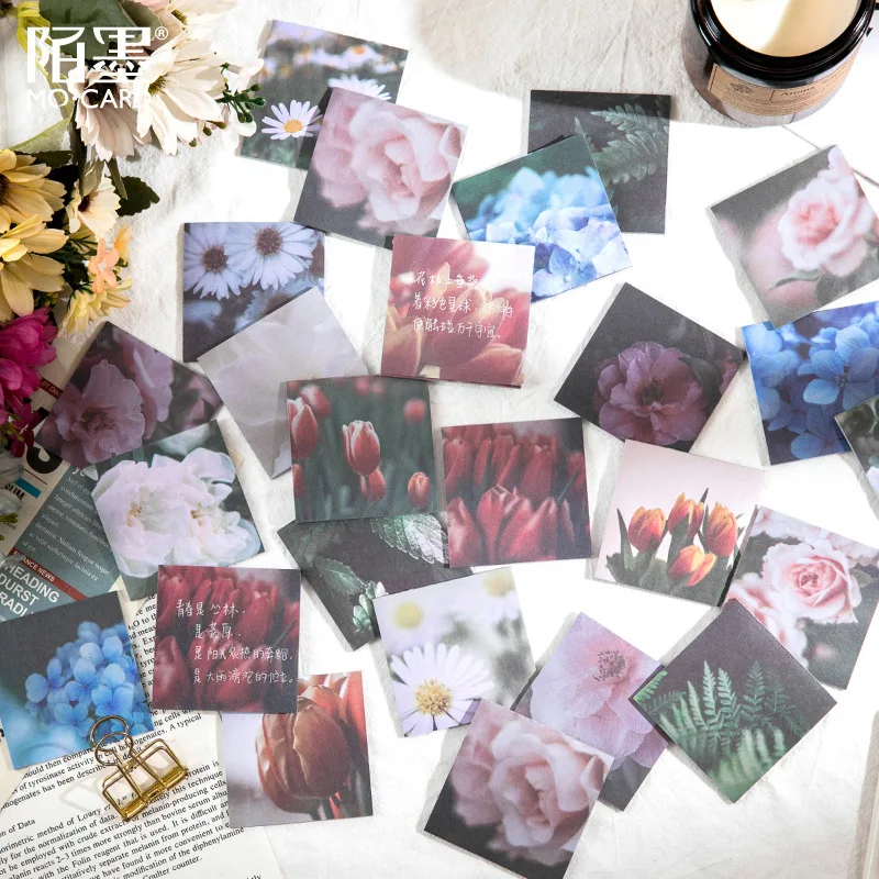 

Daisy Tulips Sticky Notes 3 Pads with 20 Sheets Each Flower Design Adhesive Notepads Self-Stick Memo Pads