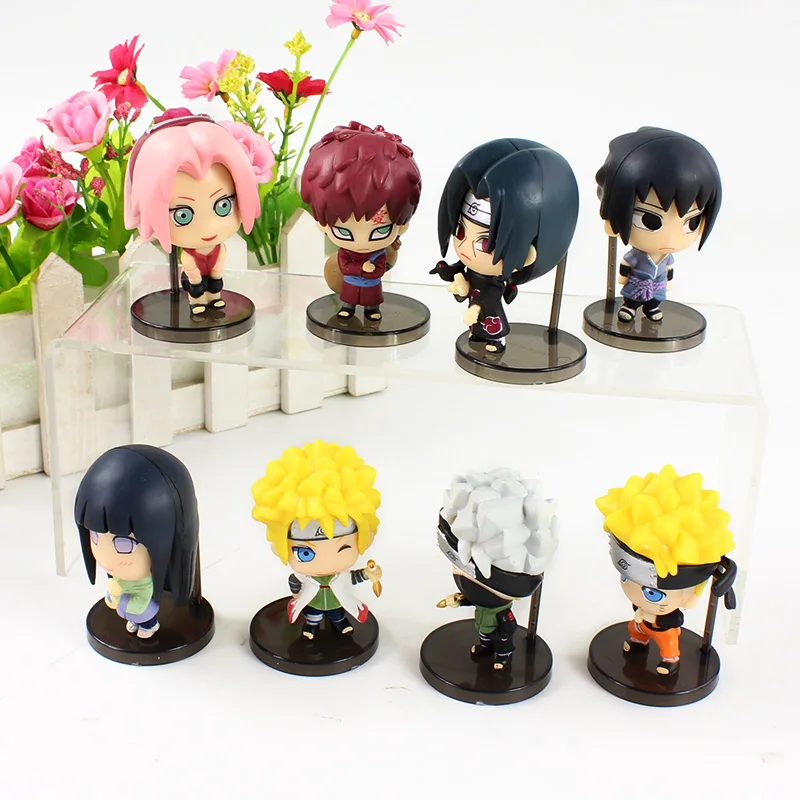 Фигурки героев аниме удзумаки Наруто гиуга Хината Саске Хатаке Какаси Сакура