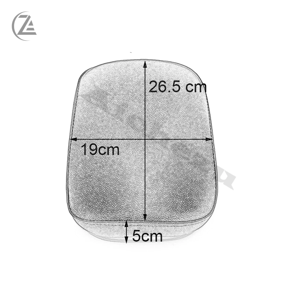 ACZ Motorcycle Multi Pattern Suction Cup Rear Pillion Passenger Pad Seat for Harley Davidson Bobber Chopper