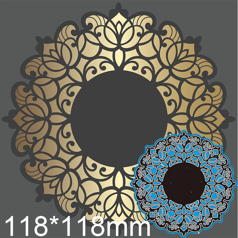 

Cutting Dies Creative Hollow Flower Card Decor New for Decoration Scrapbooking Stencil Paper Craft Album Template 118*118mm