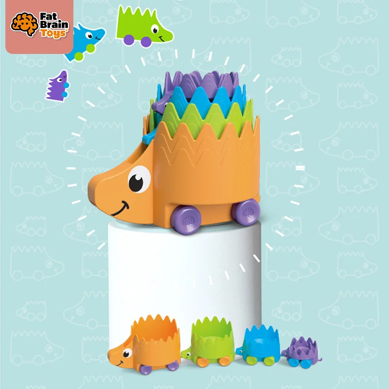 

Fat Brain Hiding Hedgehogs Stacking Baby Toddler Toys Connect Rolling Educational Toys Set For Children 0 12 13 18 24 Months