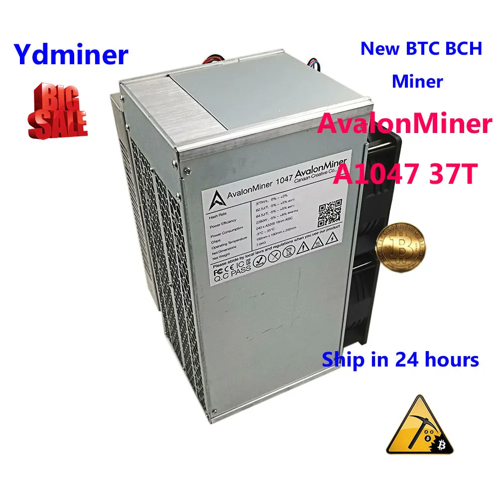Avalon A1047 37t новый с блоком BTC BCH БИТКОЙН майнер асик в наличии лучше чем antminer s11 s15 t15 s9j
