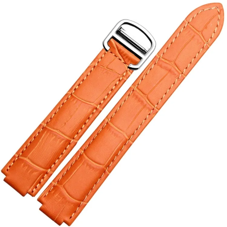 

Watch Accessories Band for Cartier Blue Balloon Convex Watch Women Chain 9mm 11mm 12mm Watch Band Men Leather Watch Strap