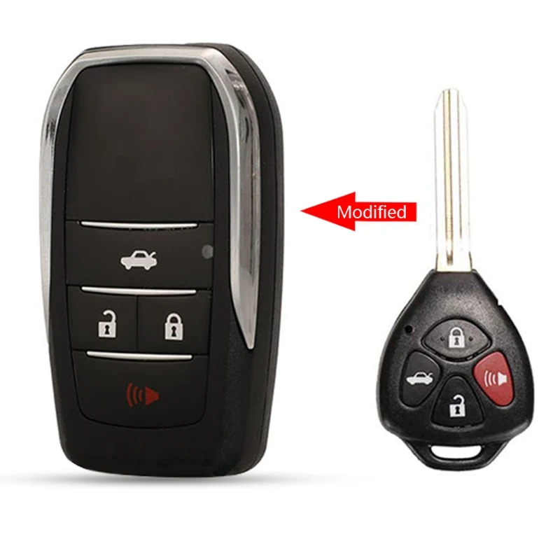 

3 Buttons Modified Flip Folding Remote Blank Key Shell For To yota Corolla RAV4 094D