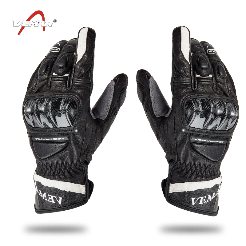 Мотоциклетные Перчатки всесезонные Кожаные для езды мотоциклетный мотоциклист