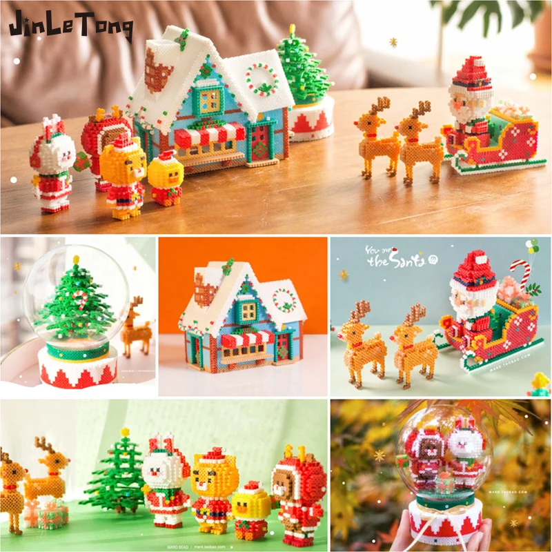 

JINLETONG 5pcs Pegboards Hama beads fuse beads set toys DIY beads tools education jigsaw puzzle template children toys