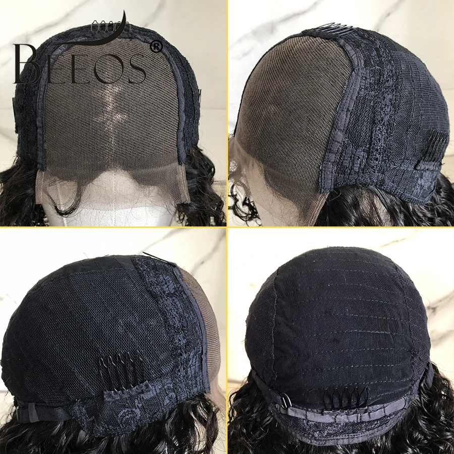 

Beeos Short Curly 250% Pixie Cut Bob Wig 13*2 Lace Front Human Hair Wigs Brazilian Remy Human Hair Pre Plucked With Baby Hair