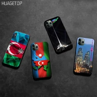 huagetop azerbaijan buta flag black cell phone case for iphone 12 pro max 11 pro xs max 8 7 6 6s plus x 5s se 2020 xr case