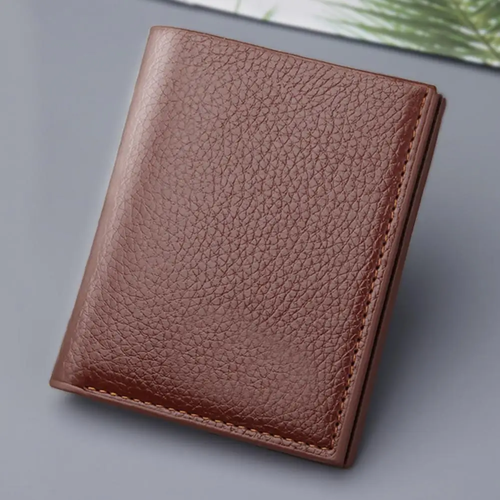 

65% Dropshipping!!Men's Wallet Thin Card Holder Solid Color Blocking Luxury Clutch Bag Storage Bag