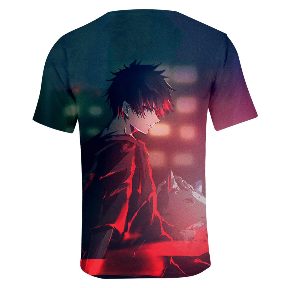 

2021 New Japanese Anime Jujutsu Kaisen T Shirt Men Kawaii Summer Tops Yuji Itadori Graphic Tees Cool Cartoon Unisex T-shirt Male