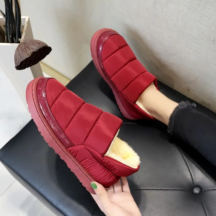 2019 женские зимние ботинки Botas Femininas Водонепроницаемые теплые ботильоны на