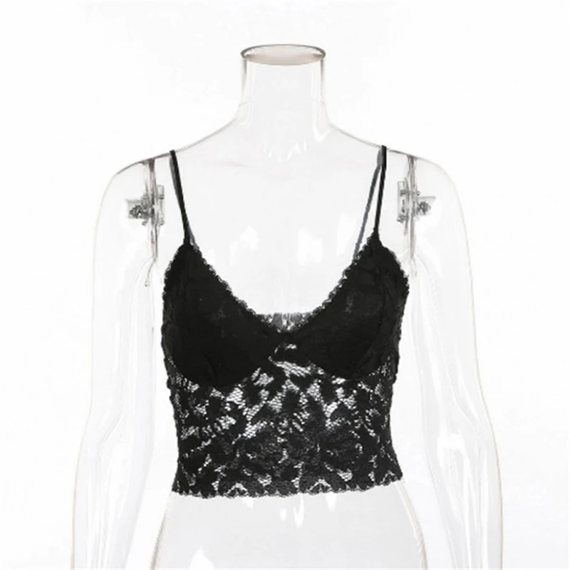 

Lace Vest Top Women Lingerie Pad Sleeveless Straps Summer Print Tube Tank Tops One-piece Female Camisoles Underwear