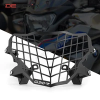 desrik motorcycle headlight net protection cover anti fall protector cover for bmw g310r g 310 r black motorcycle accessories