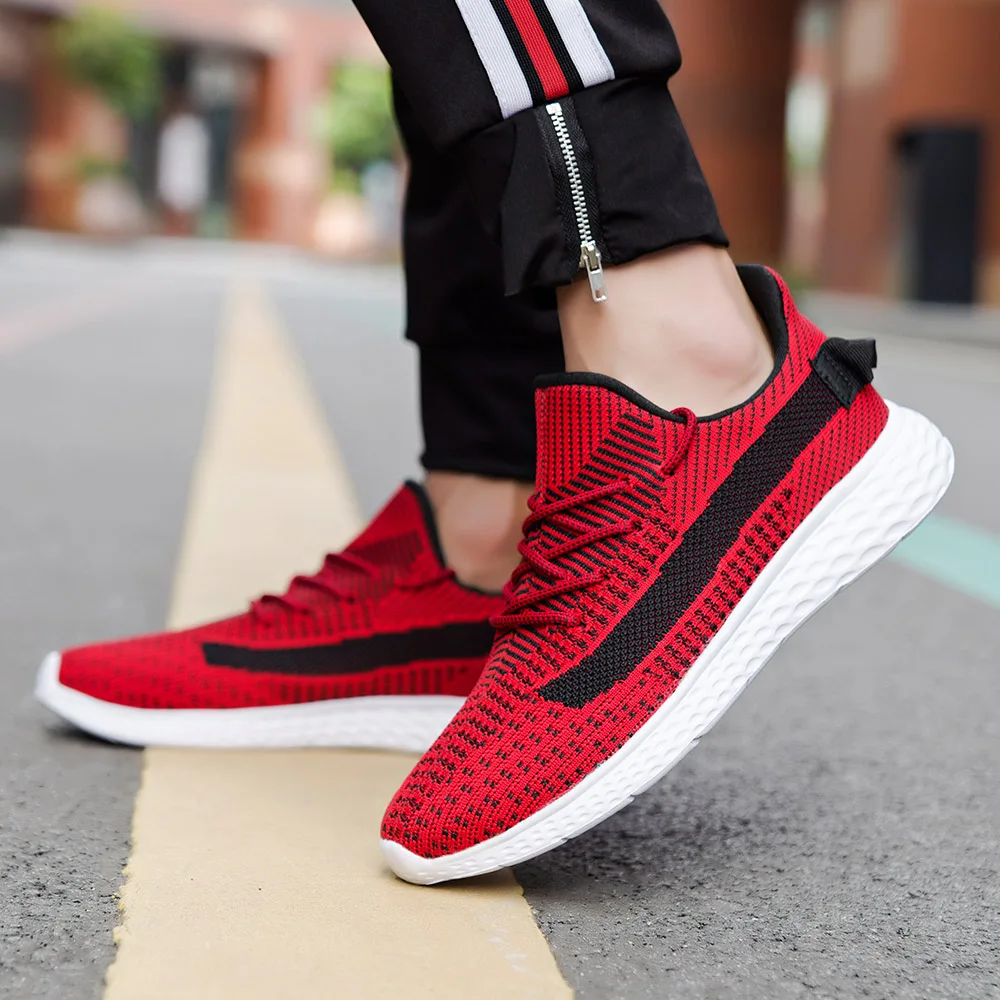 2020 Модные дышащие мужские кроссовки нескользящая повседневная обувь легкие для