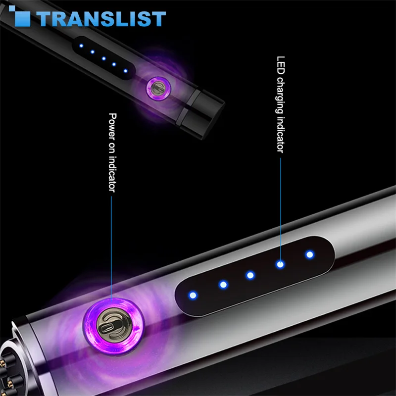 

Electric Metal Lighters Smoking Windproof Dual Arc Plasma Rechargeable USB Lighter hqd Disposable Cigarette Men Gadgets