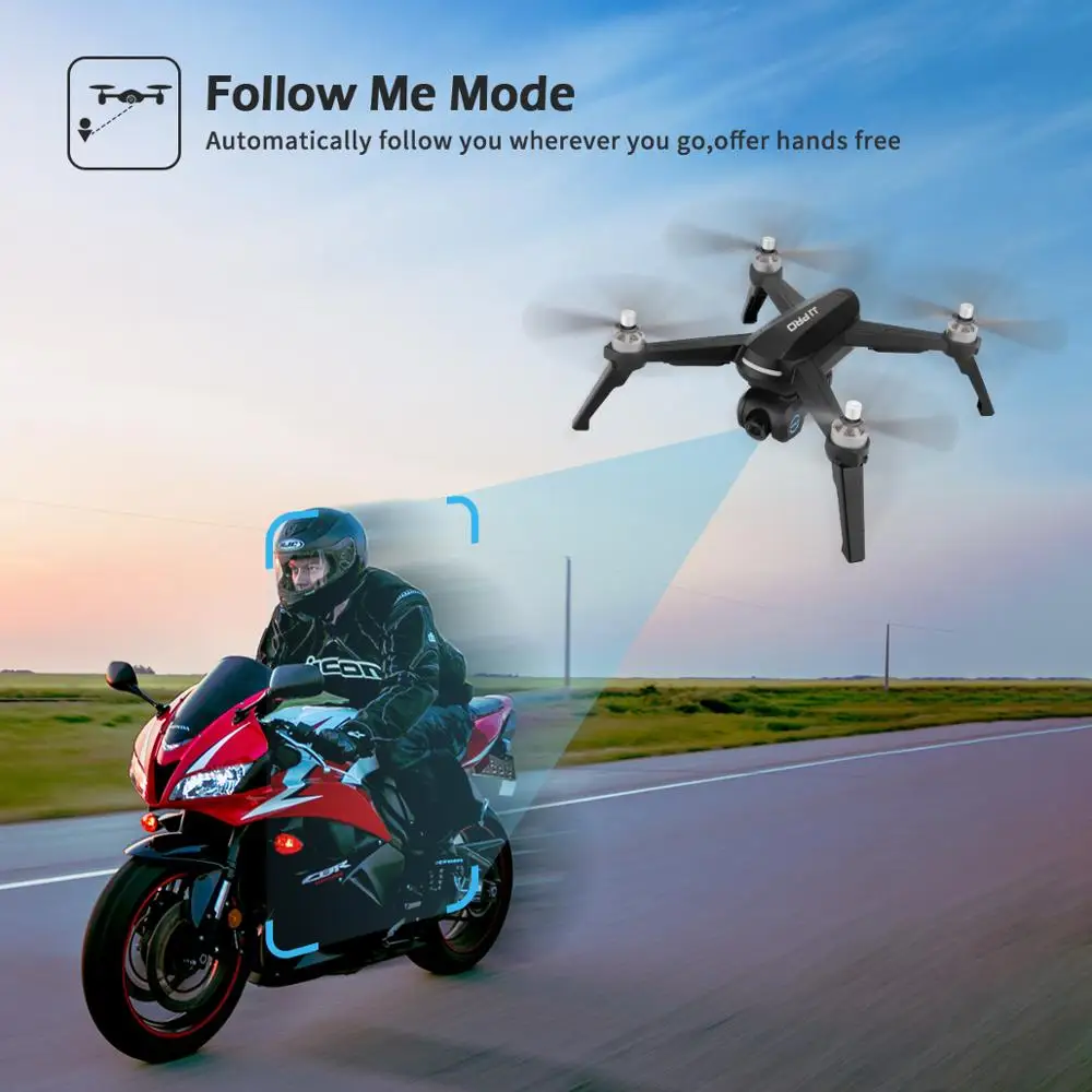 JJRC JJPRO X5 профессиональный Дрон 5G WiFi FPV gps позиционирование Квадрокоптер 1080P камера с интересным бесщеточным Мотором