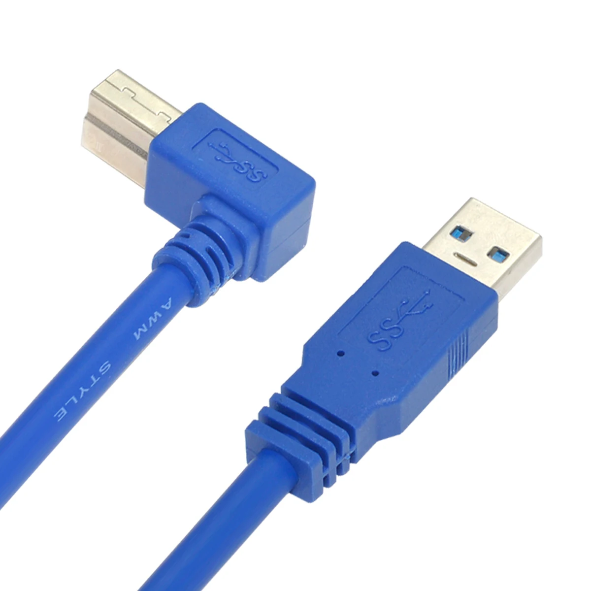 USB 3 0 Type A Male to B 90 градусов правый локоть угловой принтер кабель шнур