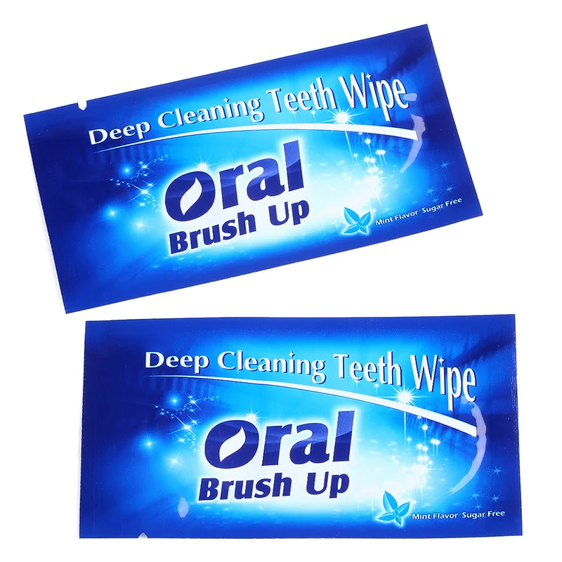 

AZDENT New 30 Pcs Finger Deep Cleaning Teeth Wipes High Quality Teeth Whitening Brush Up Wipes Stripes Adult Oral Hygiene Clean