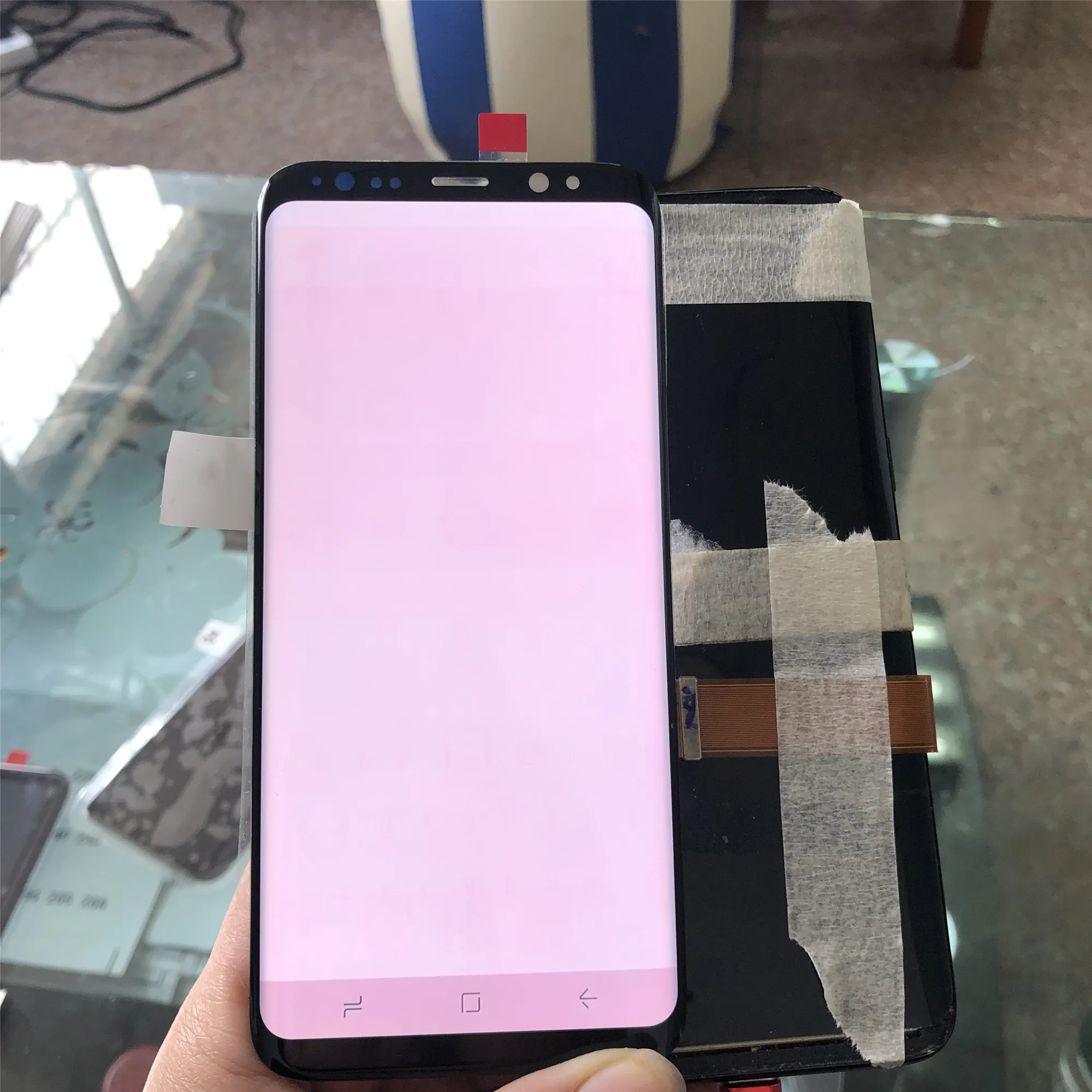 Super AMOLED для Samsung Galaxy S8 G950 G950F жидкокристаллический дисплей с сенсорным