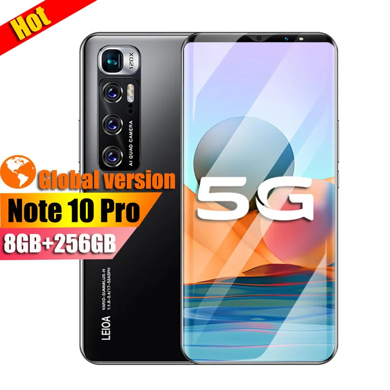 

Смартфон Note10 Pro, 8 + 256 ГБ, 32 МП, 4800 мАч, 4G