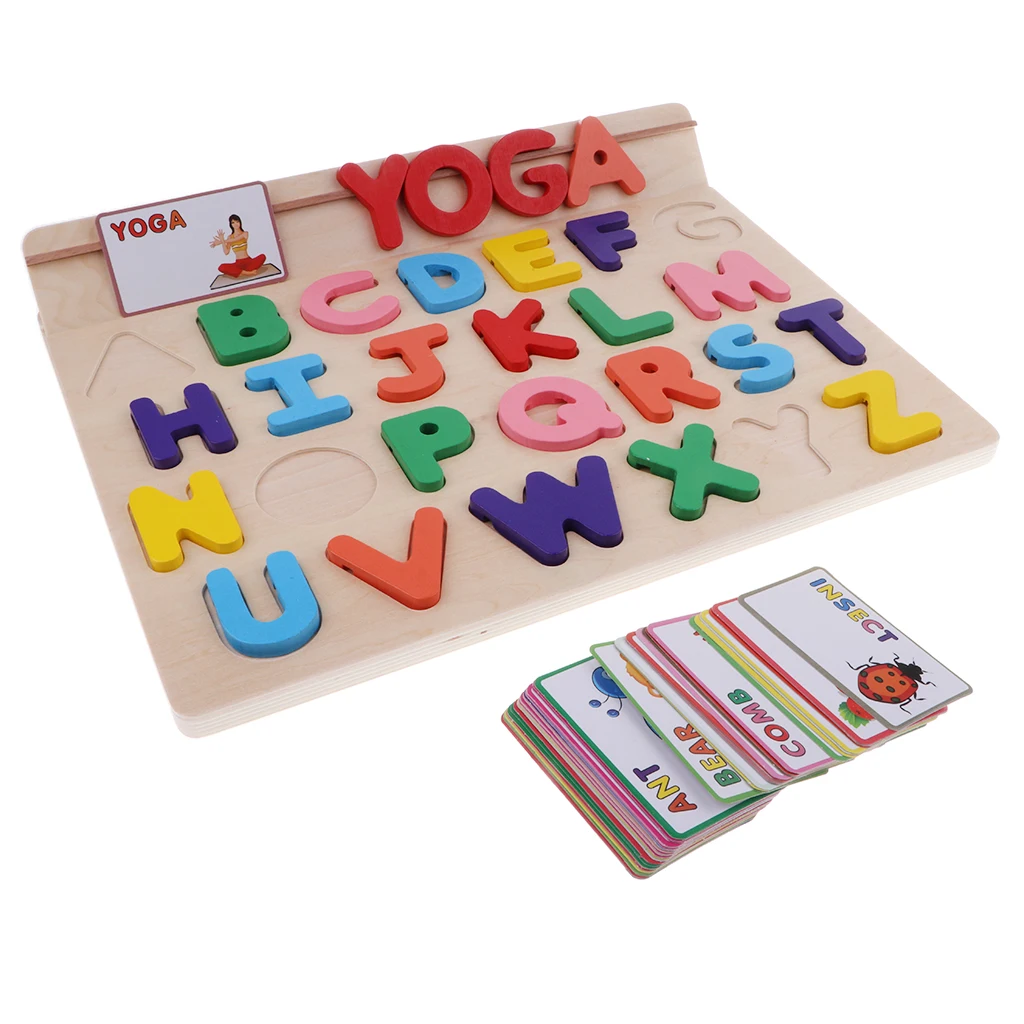 

Wooden Alphabet Toddler Puzzles Toys For 2 To 3 Year Olds