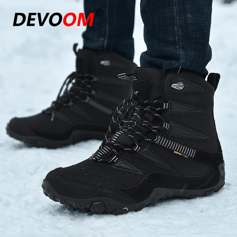 Уличные ботильоны для мужчин и женщин водонепроницаемые кроссовки зимние