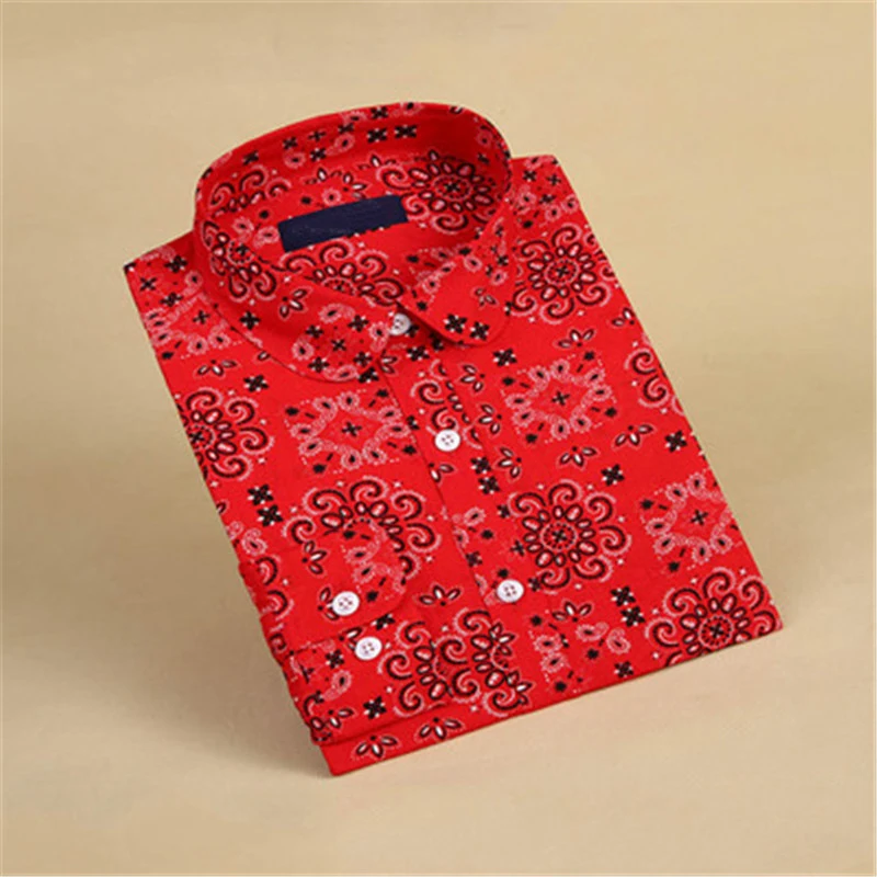 Женская винтажная блузка с длинным рукавом отложным воротником и цветочным