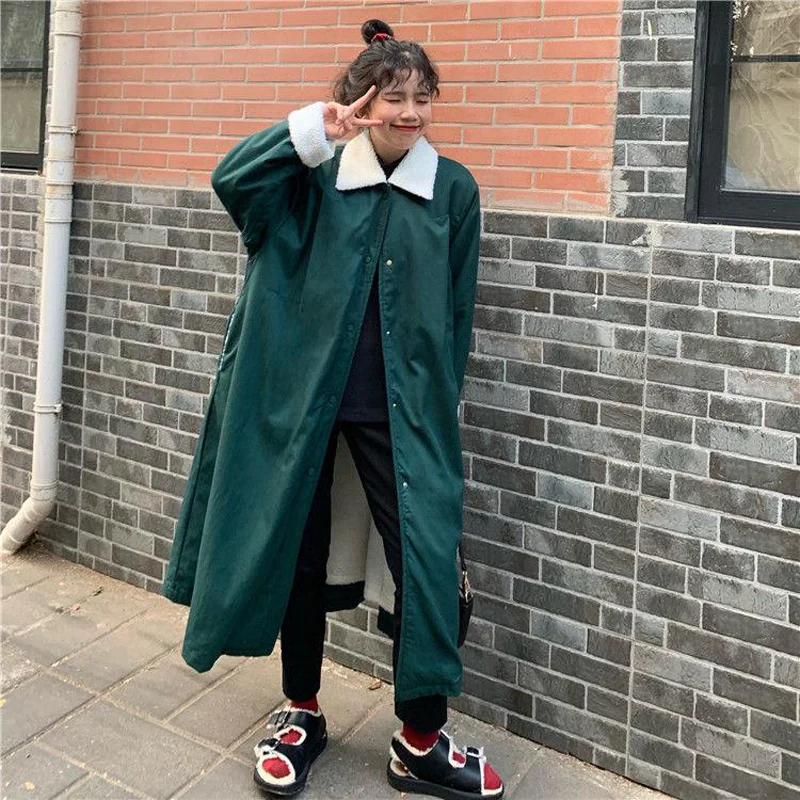 Парка женская зимняя длинная из овечьей шерсти с капюшоном и длинным рукавом |