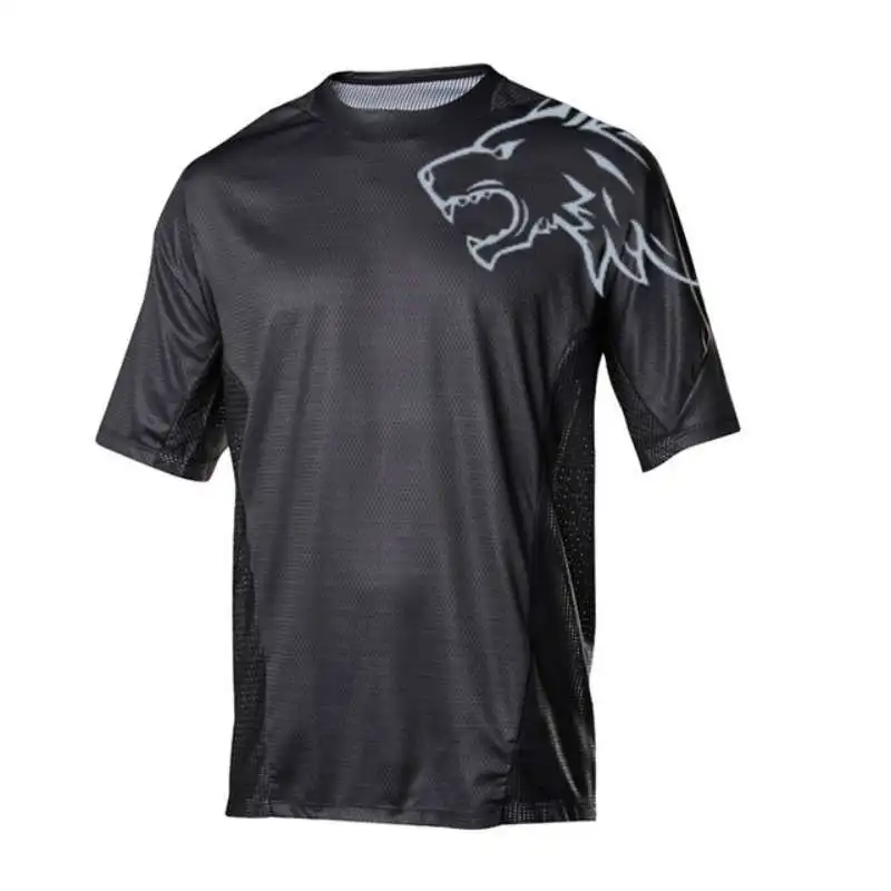 F Футболка с коротким рукавом для горного велосипеда MTB DH Maillot велосипедная рубашка Униформа одежда для велоспорта Одежда для мотоцикла - Цвет: F