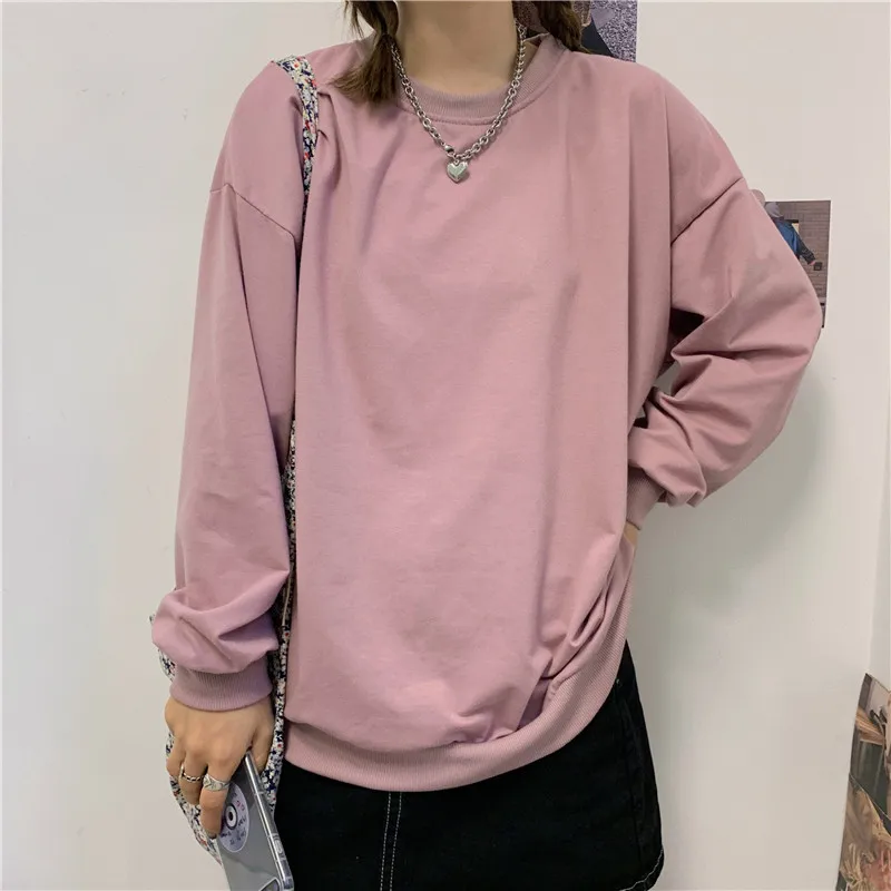 

10 Colors Harajuku Autumn Hoodies Women Long Sleeve Oversize Sweatshirt Lady Casual Loose Hoodie Female Sudaderas Mujer 2021 New
