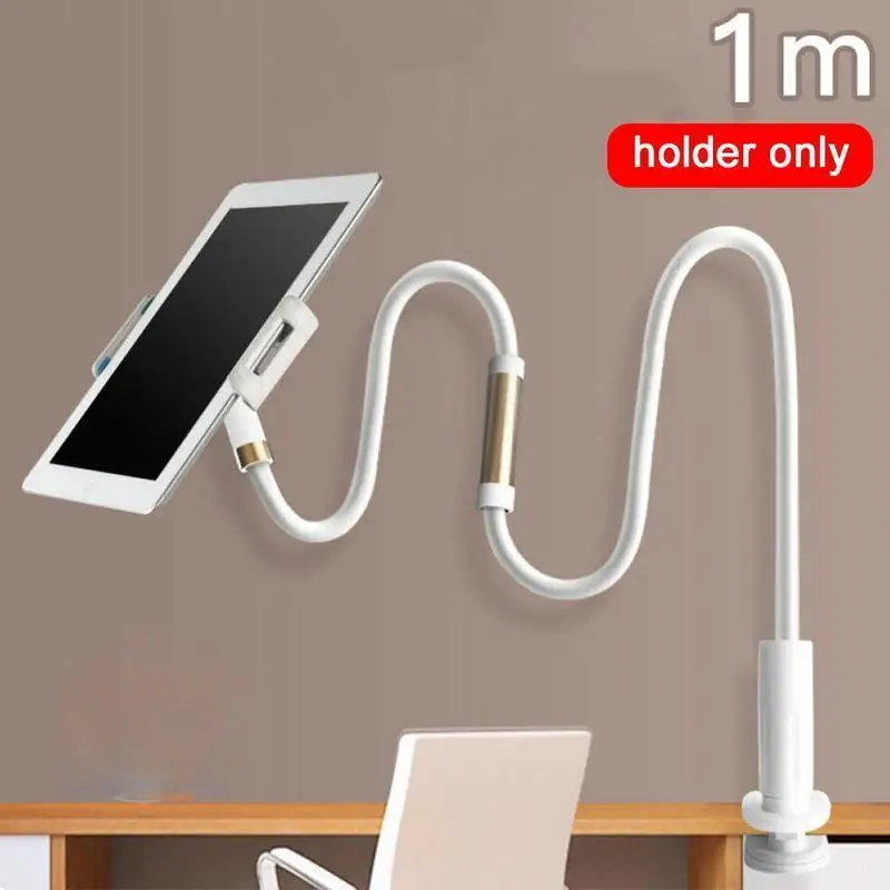 

Flexible Tablet Holder Lazy Mobile Phone Gooseneck Cell Stand For 4 -10.6 Table Tablets Phones Inch Desk Clip For Bed