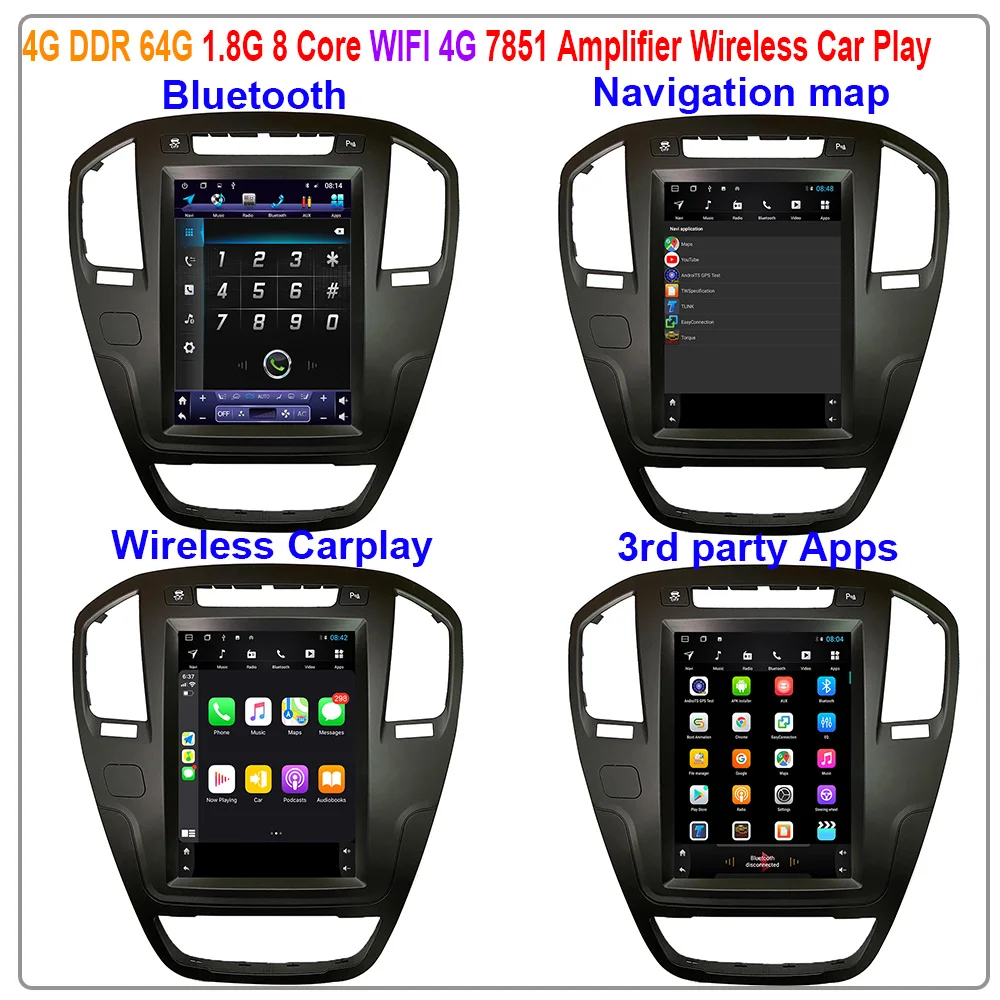 ZOYOSKII Android 10 4 &quotвертикальный экран в стиле Теслы Автомобильный GPS радио Bluetooth