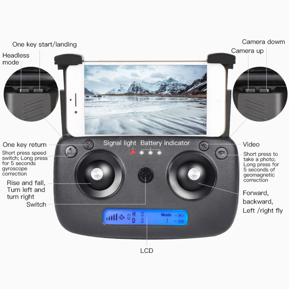 SG906 Профессиональный gps 4k Дрон 4k с камерой RC Квадрокоптер камера Дрон селфи бесщеточная сумка 5G Wifi FPV Дрон оптический поток