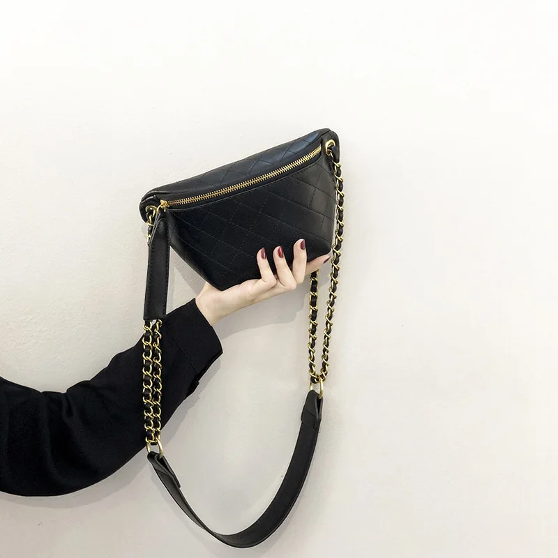

New Fashion Quality PU Leather Crossbody Bags for Women 2021 Chain Small Shoulder Simple Bag Lady Travel Handbags and Purses