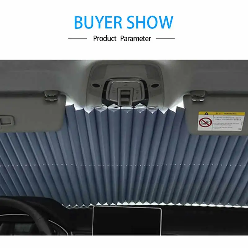 

Summer auto retractable telescopic windshield awning telescopic car sunshade summer sun visor to prevent heat insulation