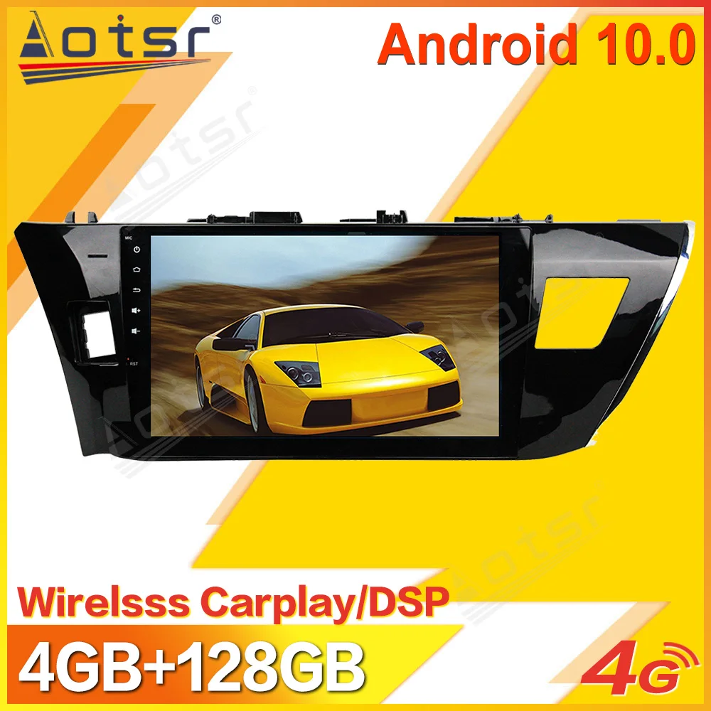 

Android 10 Car Multimedia Stereo Player For Toyota Corolla 2010 - 2017 Tape Radio Recorder Auto GPS Navi Head Unit No 2Din 2 Din