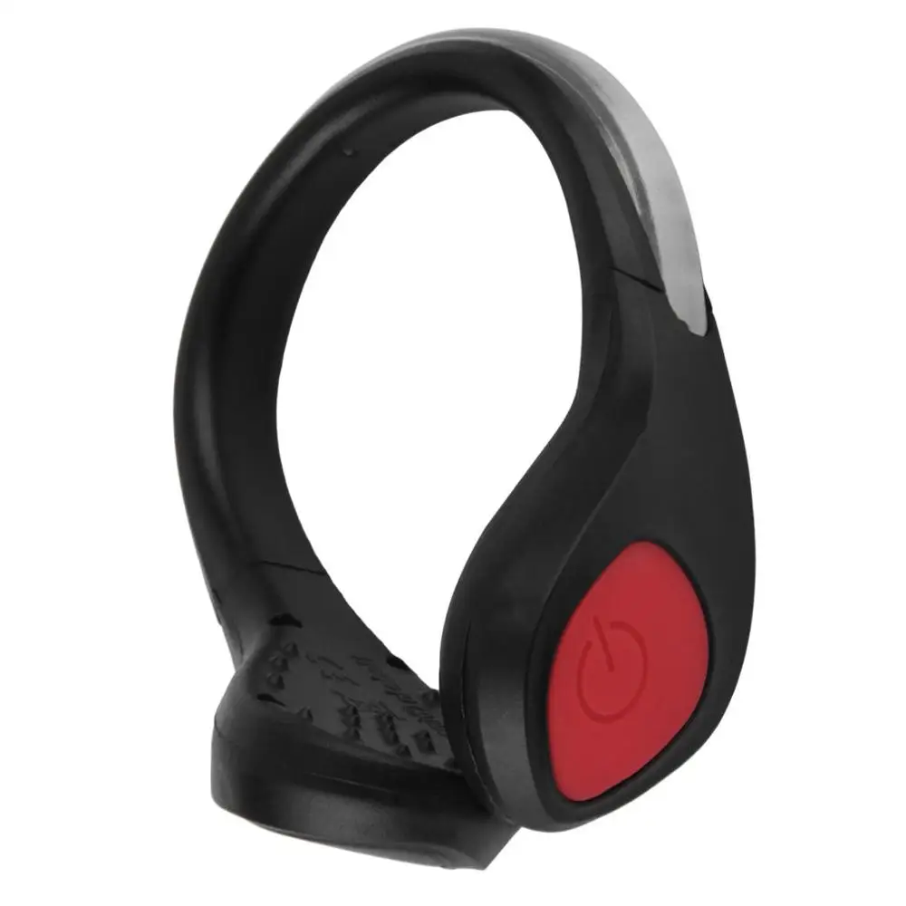 red Newest 1Pc Bicycle Lights Bright Luminous LED Shoe bike Light Clip Warning Lamp fits Night Walking Running bike - Цвет: red