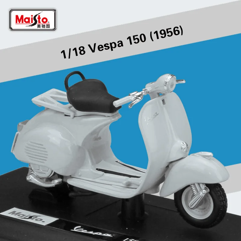 Маисто 1:18 весы Скутеры Vespa Металл литье под давлением Спортивная гонка мотоцикл