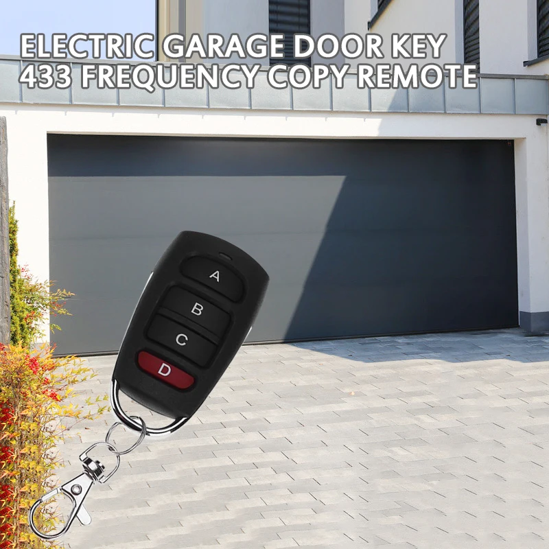 

433MHz Wireless Copy Remote Control With Battery Garage Door Remote Control Backup Remote Key For Remote Control Electric