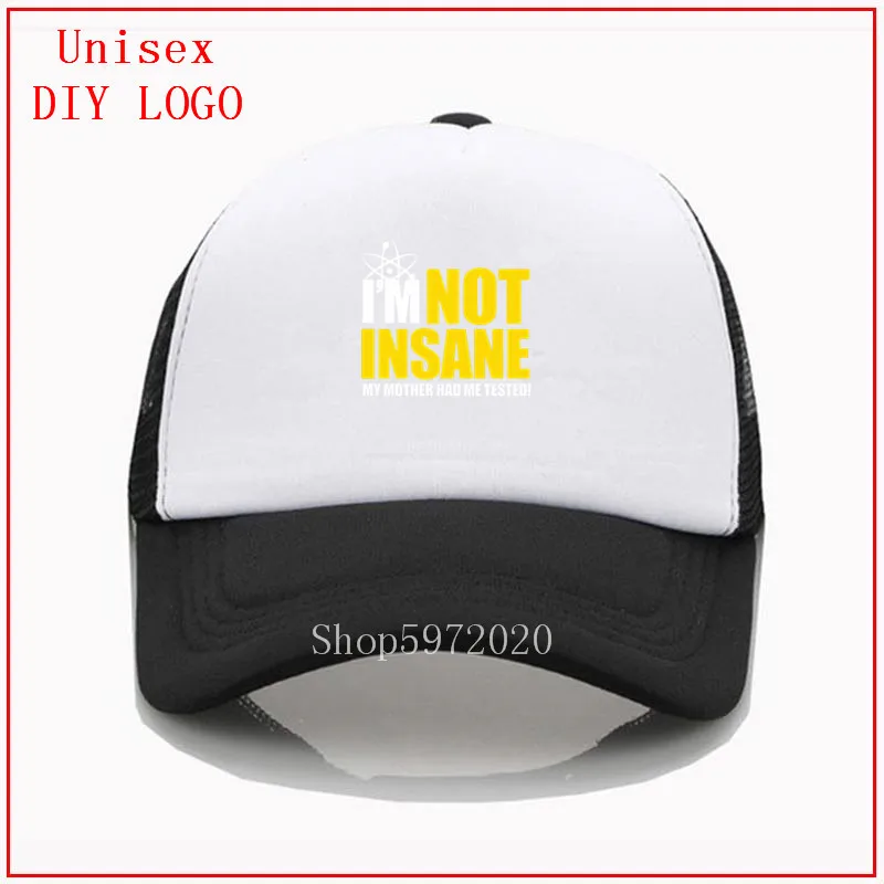 Забавная крутая шапка I NOT Crazy Женская Бейсболка Снэпбэк кепки для мужчин