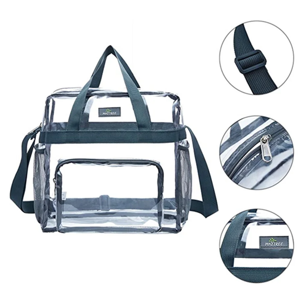 

Unisex Fashion Transparent Shoulder Bag Sports Fitness Stadium Large Capacity Crossbody Bags Portable Travel Handbags For Girls