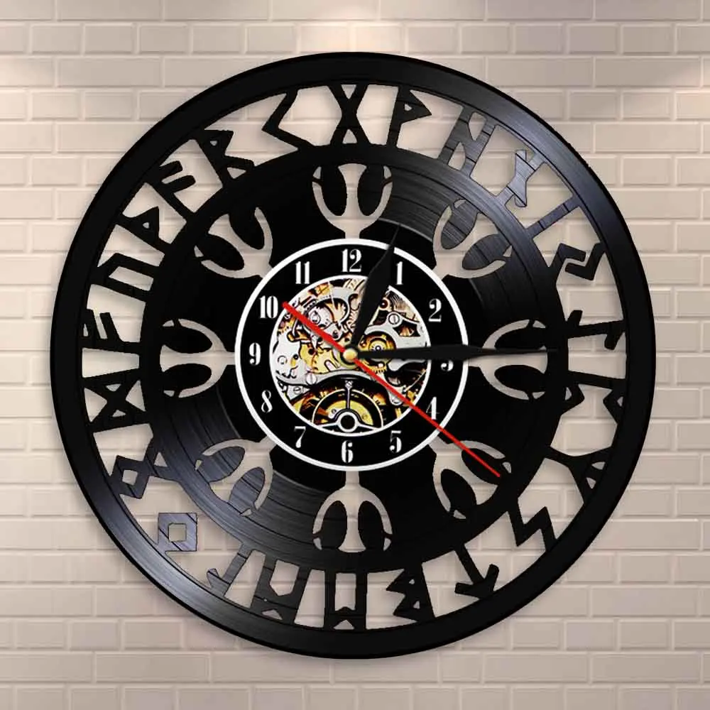 Таинственные скандинавские настенные часы Magick с компасом викингов Talisman Aegishjalmr