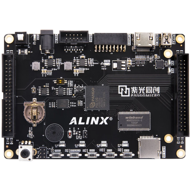 Домашняя доска для разработки FPGA фиолетовая серия логотипов Tongchuang Pgl12g черная и