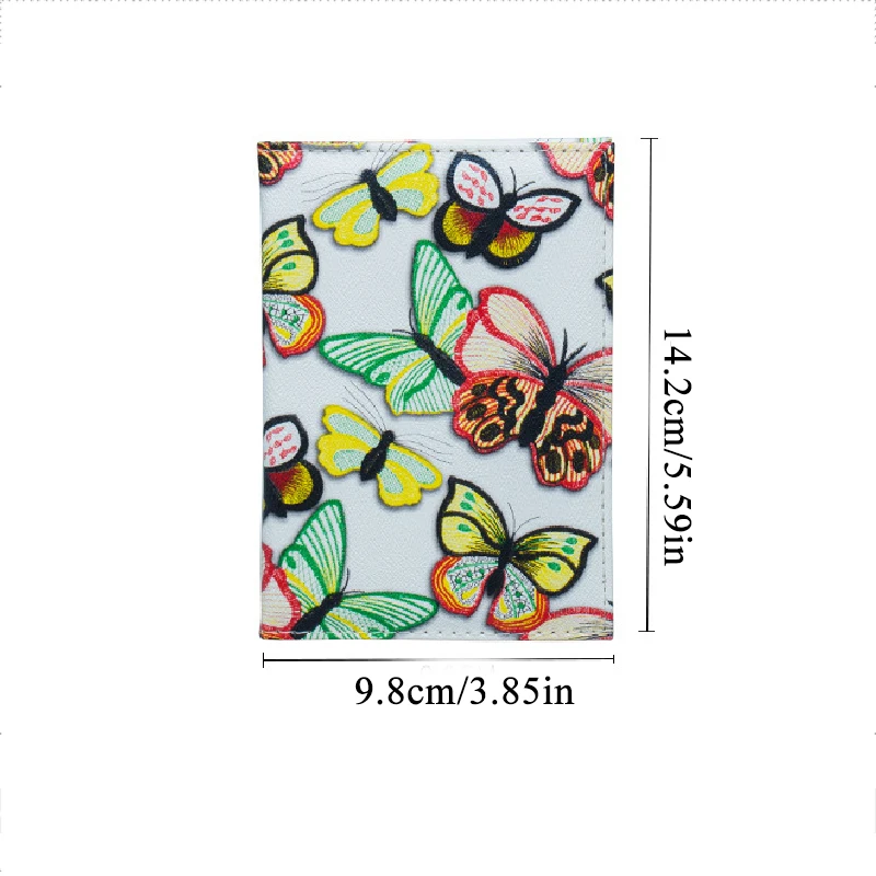 Женская Обложка для паспорта с принтом бабочки держатель карт из искусственной