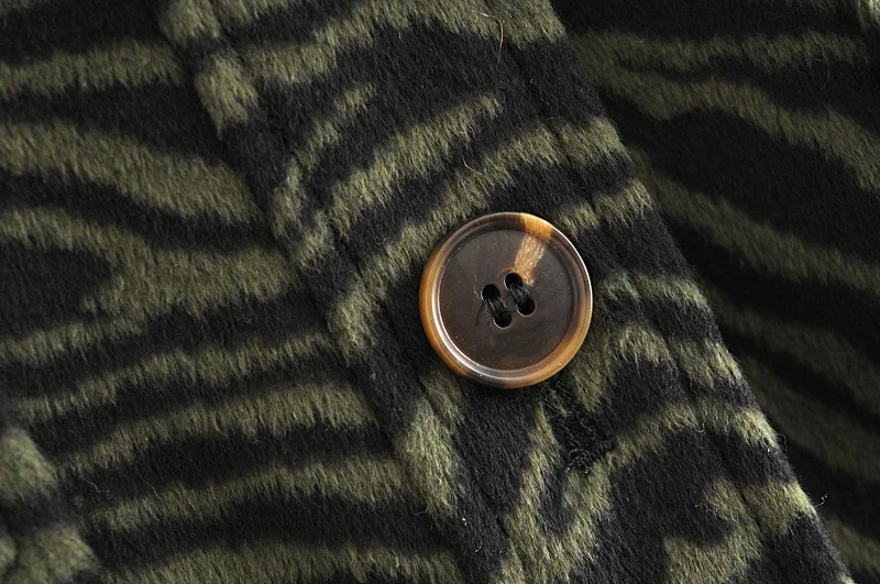 

2020 Free Inspirit New Arrival Winter Female Coat Button Print Pockets Animal Striped Women's Shirts Coat