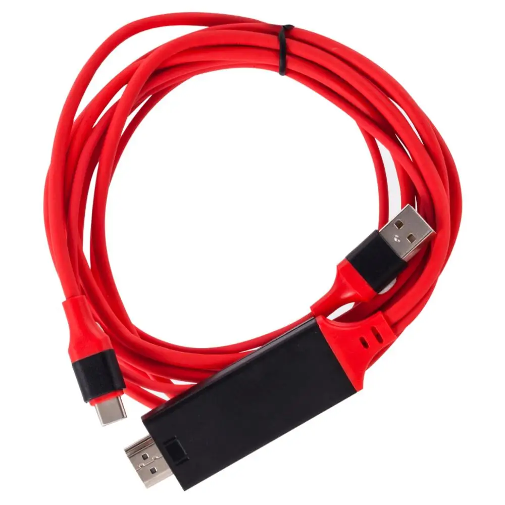 Высококачественный кабель-переходник с USB 3 1 типа C на HDMI Ultra HD 1080P 4k usb c кабель для